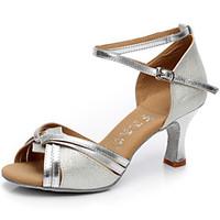 womens dance shoes sandals satin cuban heel goldsilvercamel