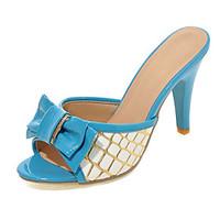 Women\'s Shoes Heel Heels / Peep Toe Sandals / Heels / Clogs Mules Outdoor / Dress / Casual Blue / Pink / Red