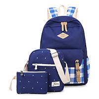 women backpack canvas all seasons sports casual outdoor shopping zippe ...