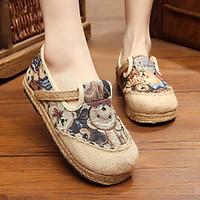 womens flats spring fall comfort canvas casual flat heel others blue o ...