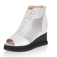 Women\'s Sandals Spring Summer Fall Club Shoes Comfort Novelty Glitter Wedding Dress Casual Wedge Heel Black Pink White Gold