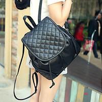 women pu casual backpack