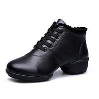 womens dance shoes sneakers breathable real leather with cotton low he ...