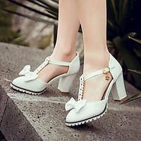 Women\'s Shoes Heel Heels / Round Toe Sandals / Heels Outdoor / Dress / Casual Pink / Purple / White / Beige/F-13