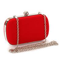 Women Flocking cloth Formal Event/Party Wedding Evening Bag Clutch