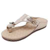 womens sandals spring summer fall toe ring leatherette dress casual fl ...