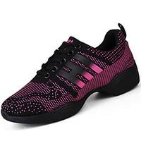 Women\'s Athletic Shoes Spring Fall Comfort PU Outdoor Flat Heel Fuchsia White