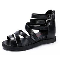 womens sandals spring summer gladiator creepers pu dress casual flat h ...