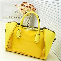 women tote pu casual outdoor white yellow pool