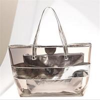 women shoulder bag pvc casual outdoor gold silver red blue