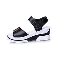 womens sandals comfort pu summer casual office career comfort buckle l ...