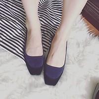 womens flats comfort suede casual flat heel