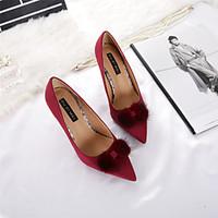 womens heels spring fall comfort suede dress stiletto heel