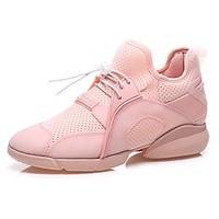 Women\'s Athletic Shoes Spring Summer Comfort Fabric Outdoor Athletic Casual Flat Heel Blushing Pink Black White