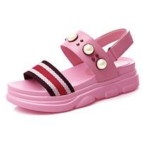 womens sandals summer creepers cowhide casual creepers blushing pink b ...