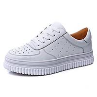 Women\'s Sneakers Creepers Nappa Leather Spring Summer Outdoor Casual Creepers White 1in-1 3/4in