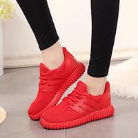 womens athletic shoes spring comfort fabric athletic flat heel lace up ...