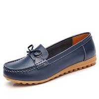 womens loafers slip ons comfort leather summer fall outdoor office car ...