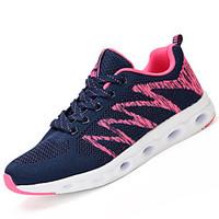 Women\'s Athletic Shoes Comfort PU Spring Fall Outdoor Flat Heel Blushing Pink Navy Blue Gray Flat