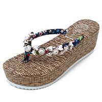 womens slippers flip flops comfort fabric spring summer casual walking ...