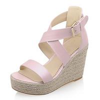 Women\'s Shoes Wedges Heels/Platform/Open Toe Sandals Dress Blue/Pink/White
