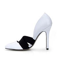 Women\'s Heels Spring Summer Comfort PU Office Career Dress Casual Stiletto Heel White