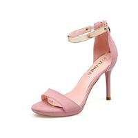 Women\'s Sandals Spring Summer Fall Club Shoes Comfort Fleece Office Career Party Evening Dress Stiletto Heel RivetBlushing Pink Blue