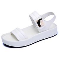 womens sandals comfort cowhide summer outdoor office career casual wal ...