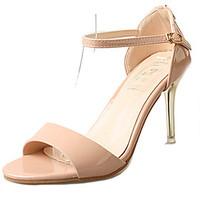 womens sandals summer comfort pu outdoor stiletto heel