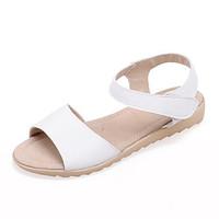 womens sandals slingback pu office career dress casual flat heel