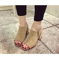 womens heels comfort fleece spring casual screen color beige black fla ...