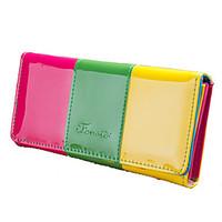 Women Wallet PU Polyester All Seasons Formal Casual Outdoor Office Career Shopping Baguette Metallic MagneticBlushing Pink Green Sky