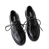 womens flats comfort patent leather spring casual black flat