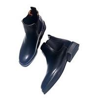 womens boots comfort cowhide spring casual black flat