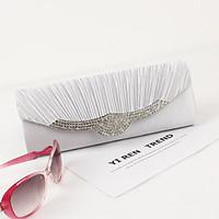 women metal satin formal eventparty wedding office career evening bag  ...