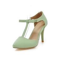 Women\'s Shoes Stiletto Heel Heels/Pointed Toe Pumps/Heels Dress Green/Pink/Beige