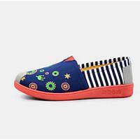 womens flats comfort canvas spring casual red navy blue flat