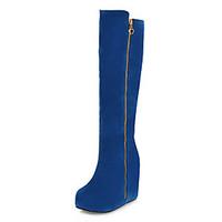 Women\'s Shoes Winter Snow Boots / Round Toe Boots Dress / Casual Platform Zipper Black / Blue / Yellow Snow Boots