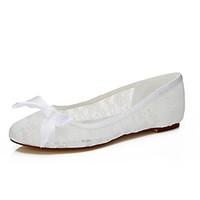 Women\'s Flats Spring / Summer / Fall Flats Lace / Silk Wedding / Party Evening / Dress Flat Heel Bowknot White Others
