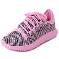 Women\'s Athletic Shoes Spring Fall Comfort PU Outdoor Flat Heel Lace-up