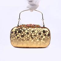 Women Poly urethane Formal / Event/Party / Wedding Evening Bag/Clutch/PU Purse/Party/Diner/Black/Gold/Silver