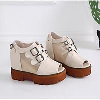 womens heels spring comfort pu casual