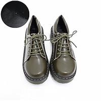 womens heels spring creepers comfort pigskin casual