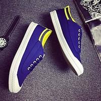 womens flats spring comfort pu canvas casual