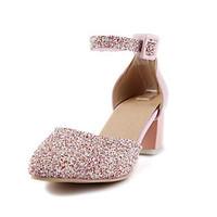 womens heels spring summer fall comfort novelty club shoes glitter cus ...