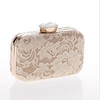 Women Satin Event/Party Evening Bag White / Black / Champagne