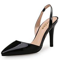 Women\'s Sandals Summer Fall Club Shoes Patent Leather Wedding Party Evening Dress Stiletto Heel