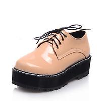 womens oxfords spring summer creepers leatherette dress casual platfor ...