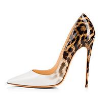 Women\'s Pumps Spring 2017 White Leopard Shoes Extremely High Heels Ladies Stilettos Wedding Shoes Evening Dress Shoes