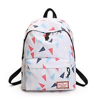 Women Backpack Canvas All Seasons Formal Casual Shopping Outdoor Office Career Bucket Zipper Blue White Black